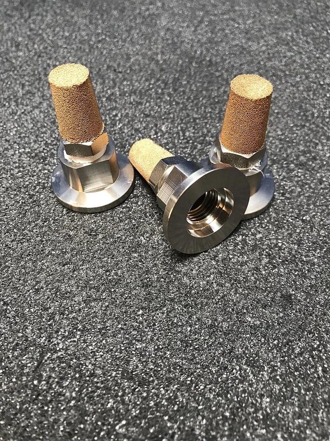 NW16 Flange Adapter with ASP-2 Exhaust Filter, Lot of 3