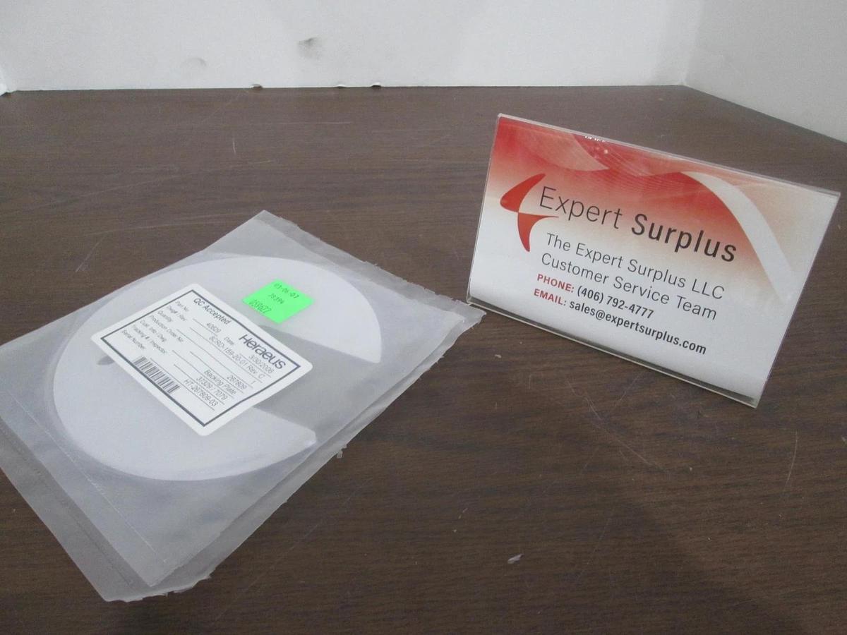 Heraeus, 40629, 8CRD-159-20-01, Quartz Backing Plate, New