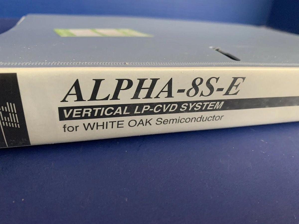 Used Tokyo Electron ALPHA-8S-E Vertical LP-CVD Hardware Manual