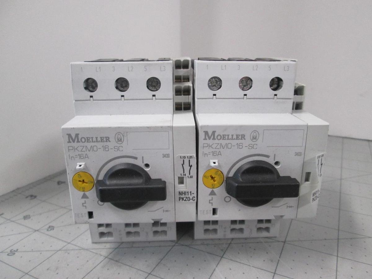 Moeller, PKZM0-16-SC, Motor Starter, New, Lot of 2