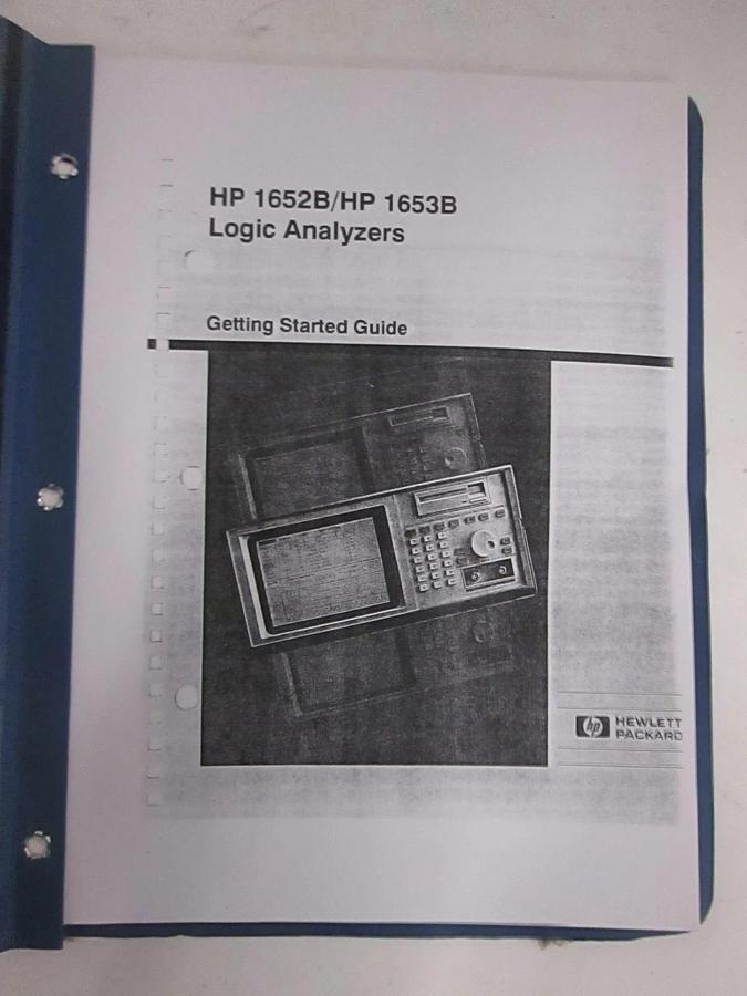 Used HP 1652B/HP 1653B Logic Analyzers, Getting Started Guide, Used