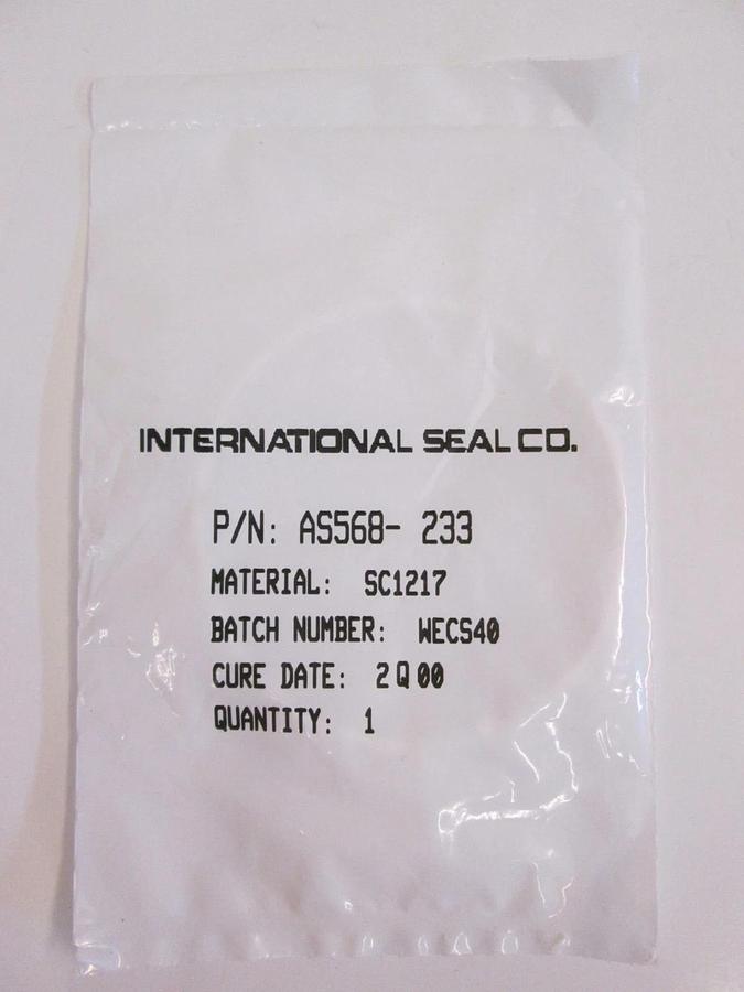 Used International Seal Co, AS568-233, White, SC1217, O-Ring Lot of 24