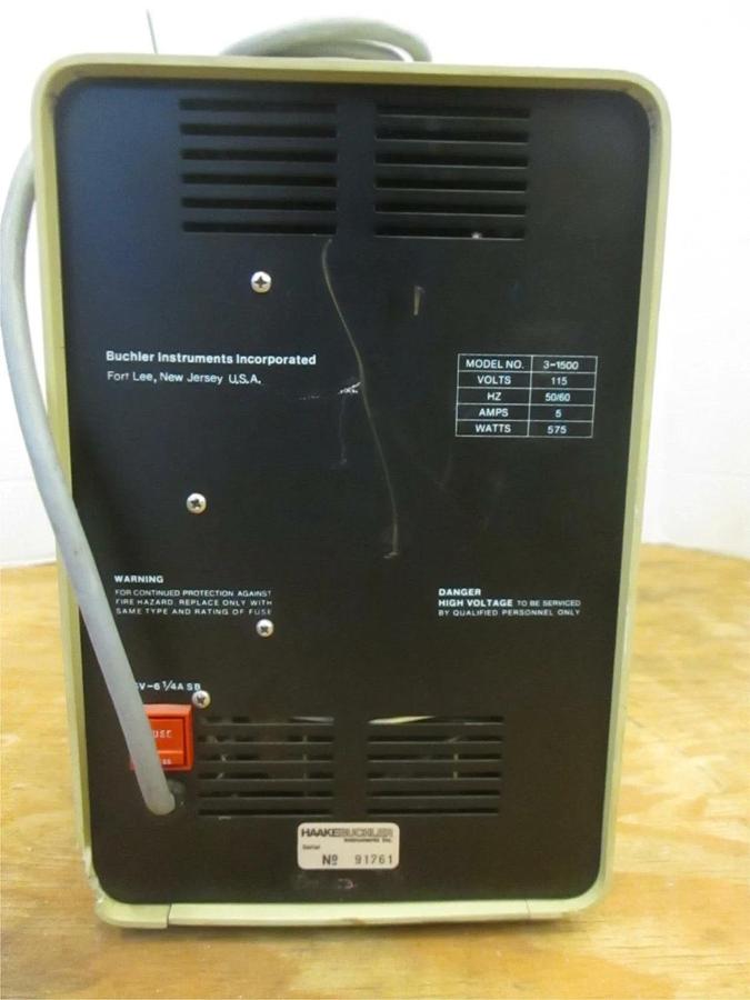 Used Haake Buchler 3-1500, Constant Power Supply, Used