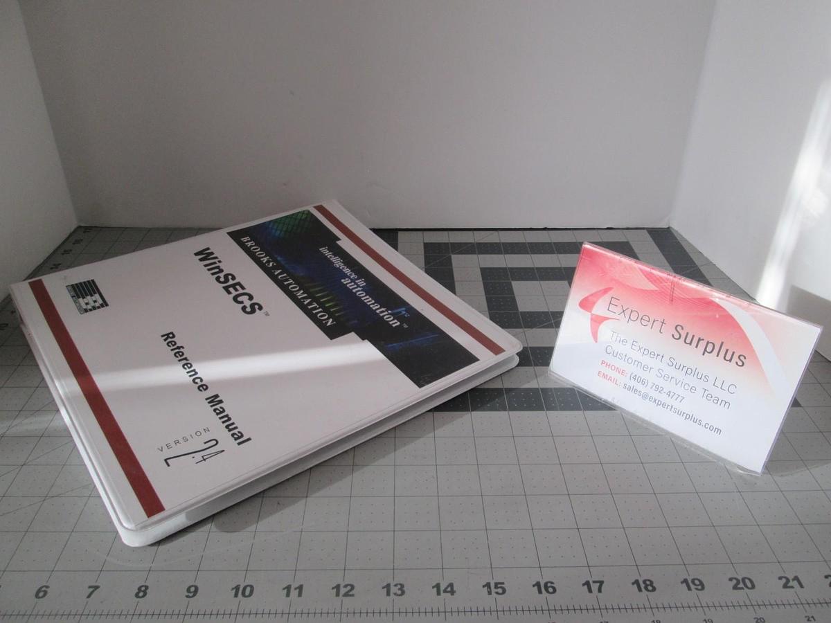 Used Brooks Automation, WinSECS Reference Manual, Version 2.4, Used