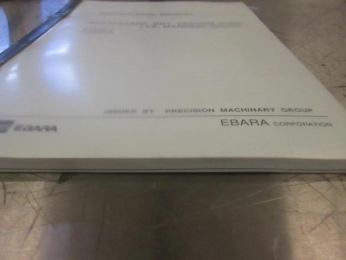 Used Ebara Multi-Stage Dry Vacuum Pump Manual, 6532-F5T131, Used