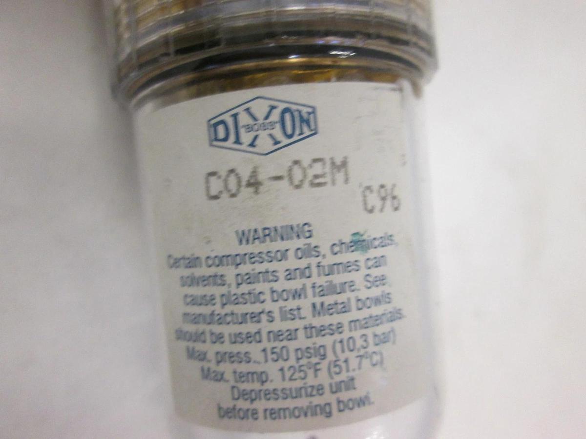 Used Dixon, C04-02M, 150 PSIG, Filter Regulator, Used