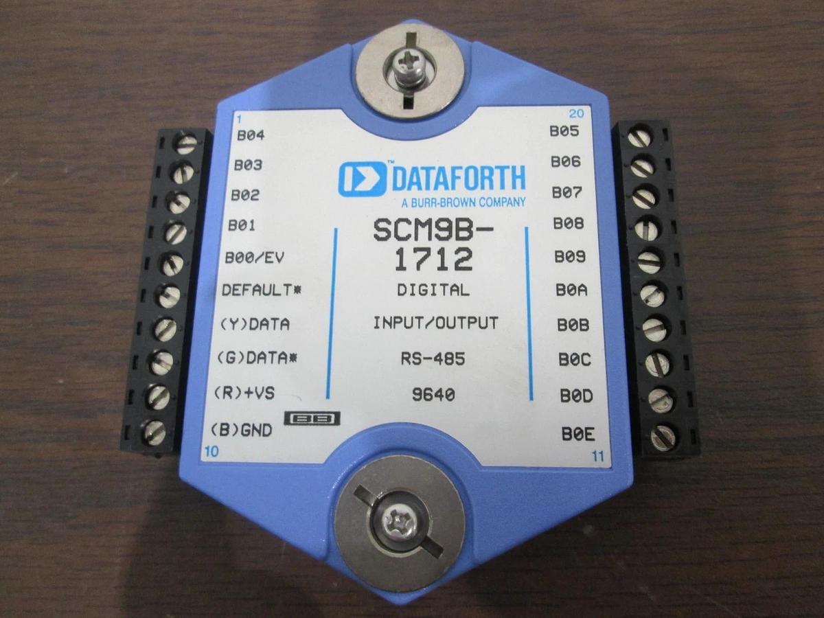 Used Dataforth, SCM9B-1712, Digital Input/ Output Module, Used