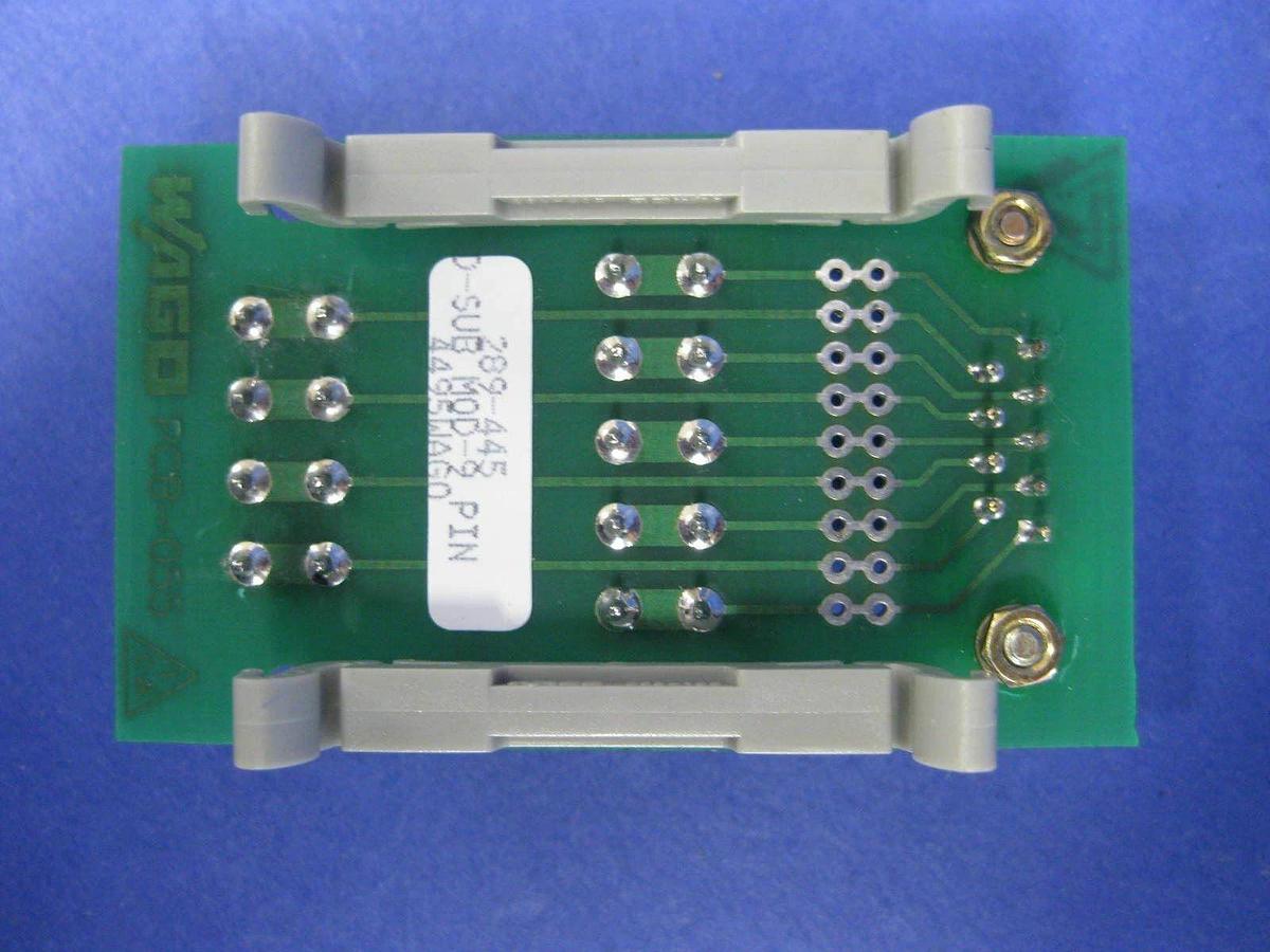 WAGO Interface Module 289-445, D-Connector, 9 Pole, Lot of 3