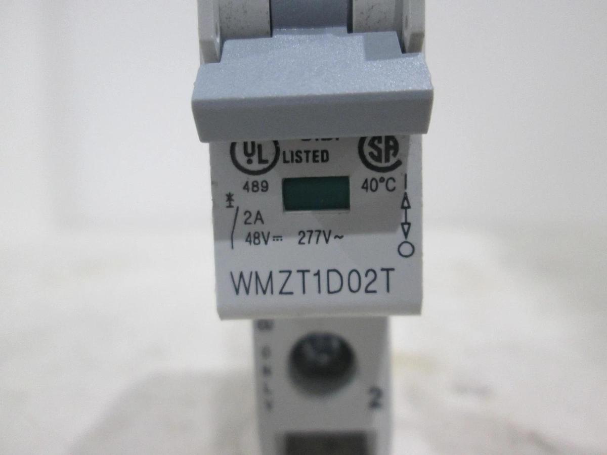 Used Eaton, WMZT1D02T, Circuit Breaker, 2A, Single Pole, Used