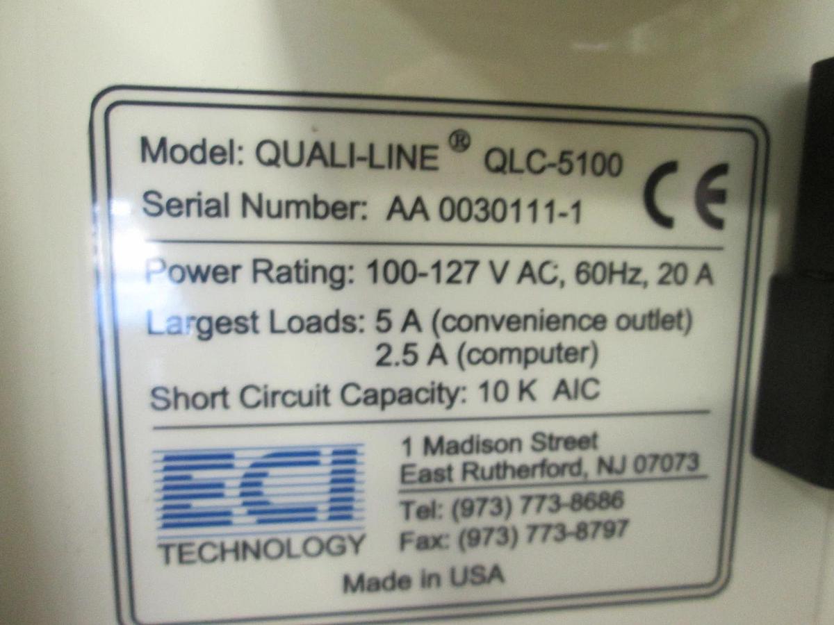 Used ECI Technology, QLC-5100, Quali-Line Chemical Monitory System, Used