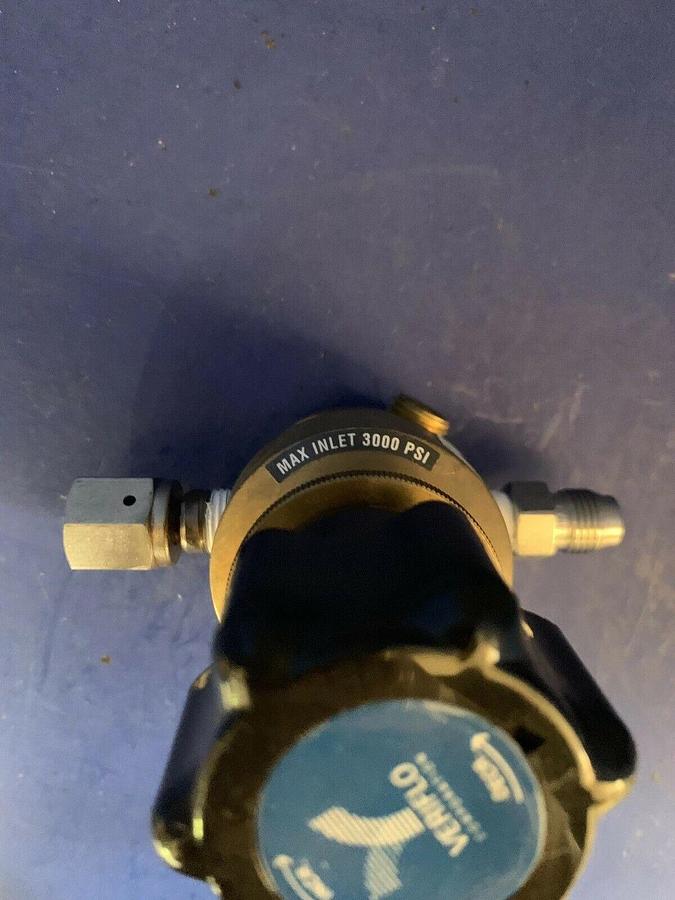 Used Veriflo IR400B4PXX4PM Brass Regulator, 4 Ports, 1/4" MVCR, Used