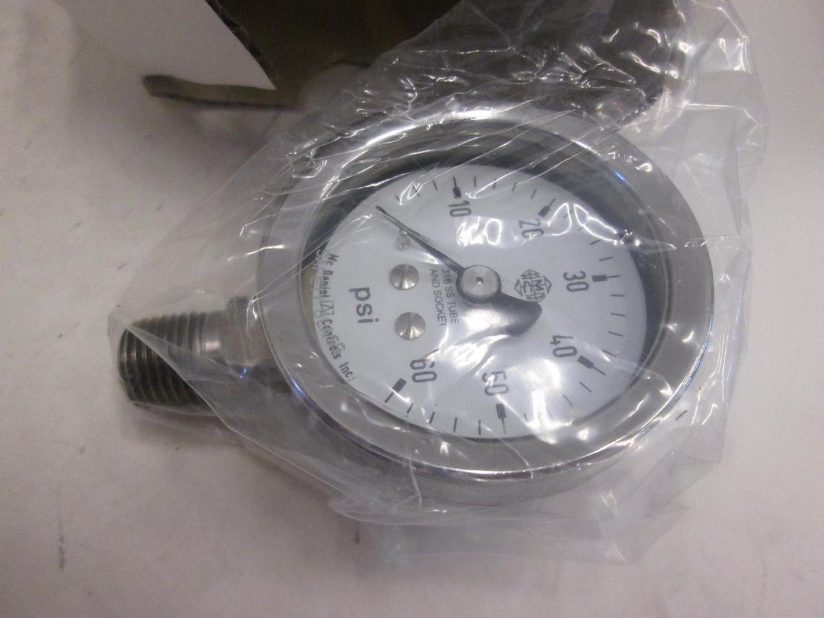 McDaniels, 233-177151, GAUGE, 0-60 PSI, 1/4 NPTM, SST, New