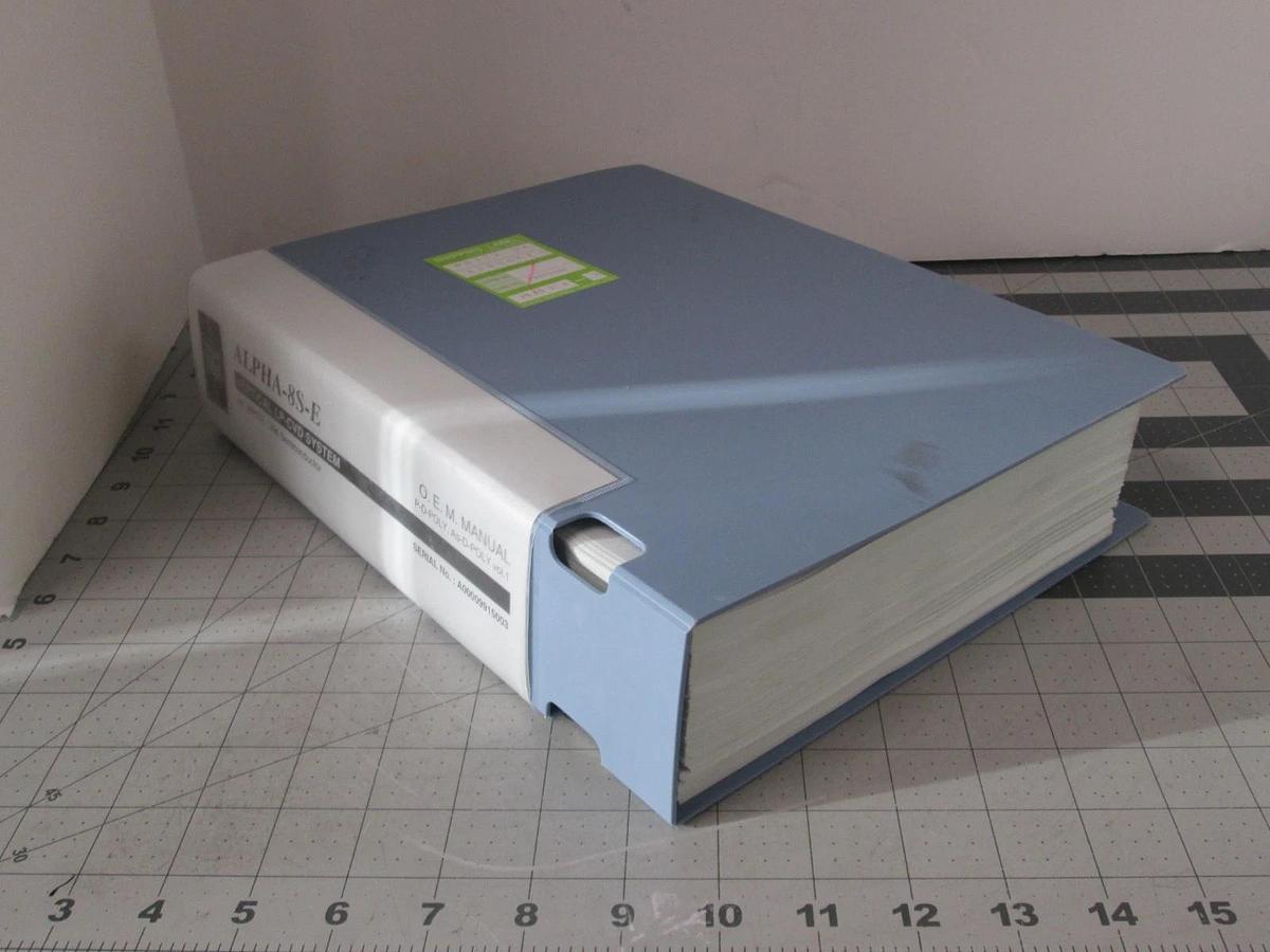 Used TEL Tokyo, ALPHA-8S, O.EM. Manual, P-D-Poly, As-D-Poly, VOL. 1, Used