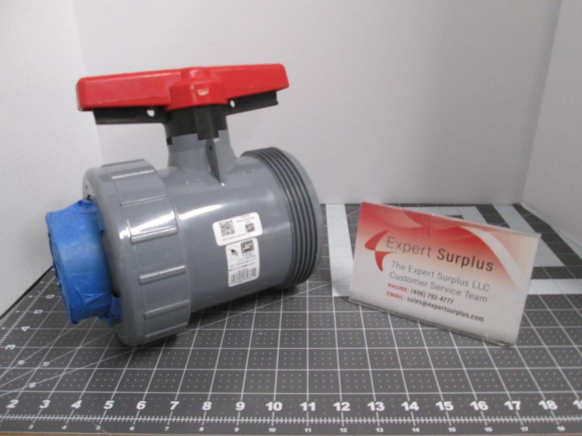 Spears, 1822-025C, 2-1/2" CPVC True Union Ball Valve EPDM 235 PSI