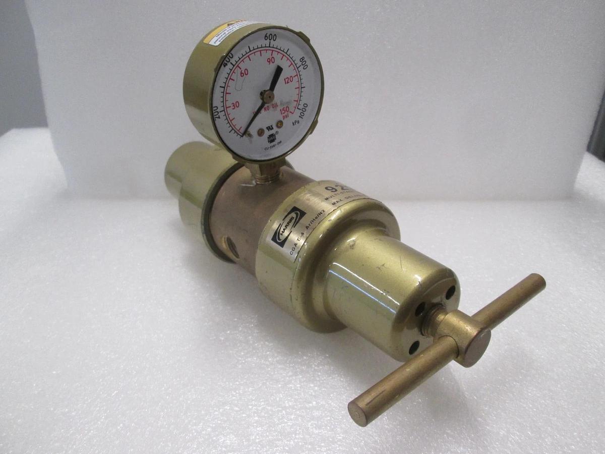 Used Harris, 9296, Multi-Stage Regulator Assy, USG Gauge 0-150 PSI, Used