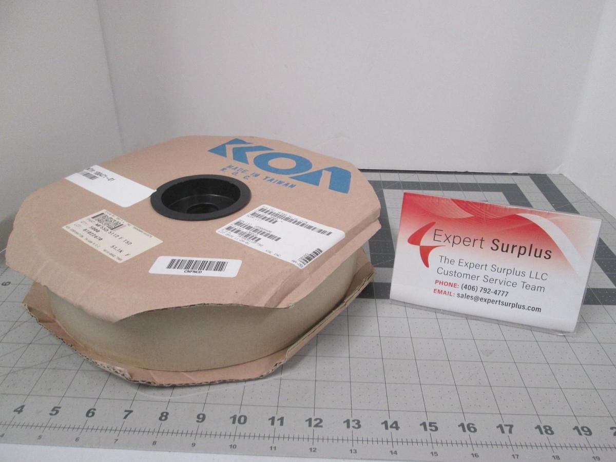 KOA, MF55D 5112 F T52, Resistor, Metal Film, 1K Ohm 1%, New, Reel of 5000