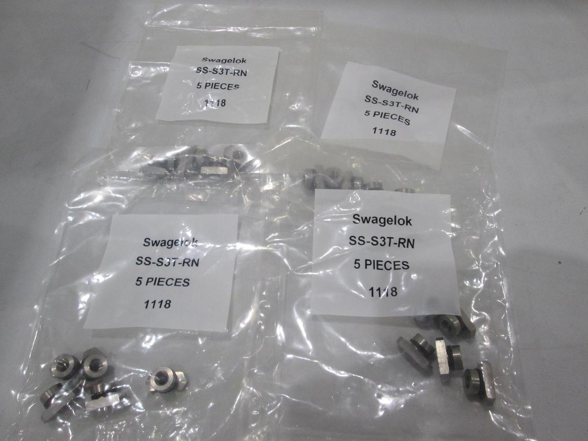 Swagelok, SS-S3T-RN, Fitting, New, Lot of 20