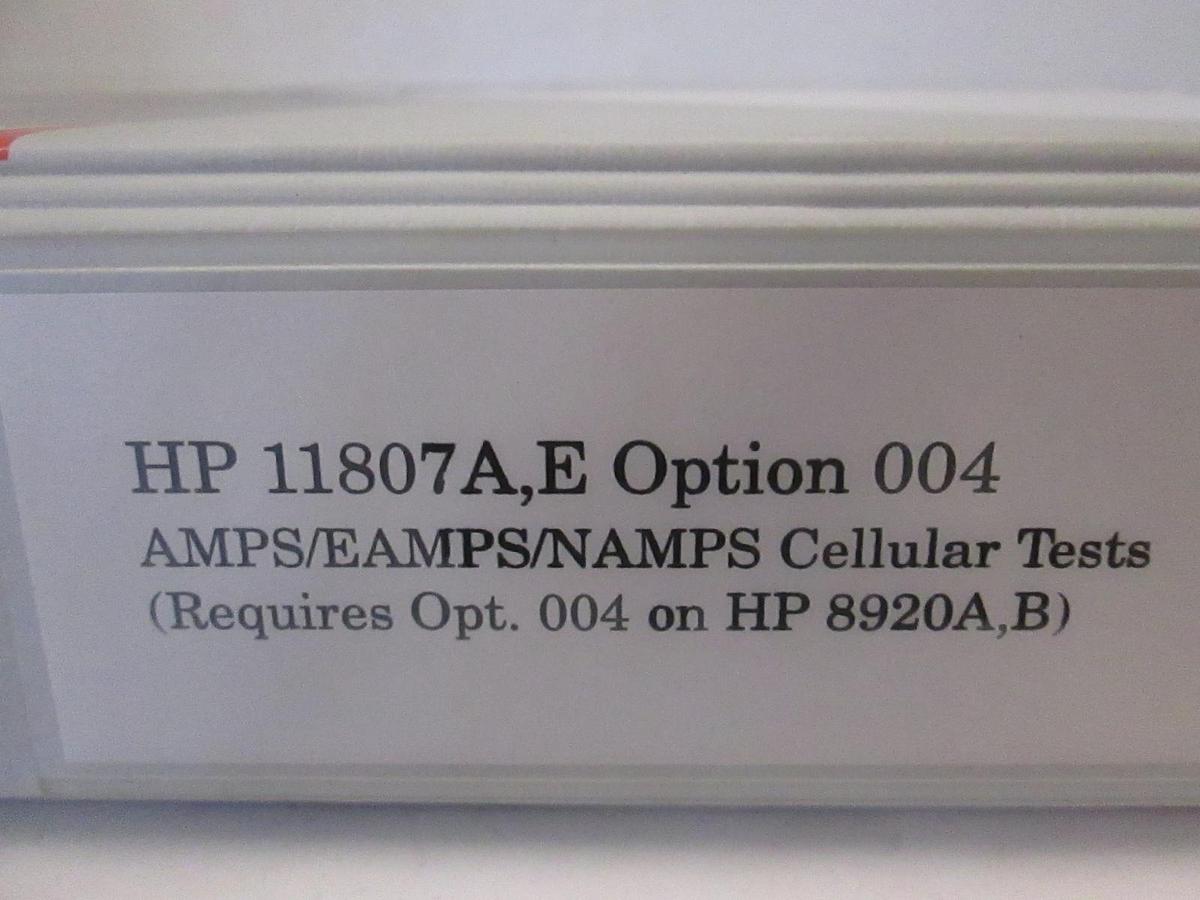Used HP 11870A,E Opt. 4 AMPS/EAMPS/NAMPS Cellular Tests Manual, Used