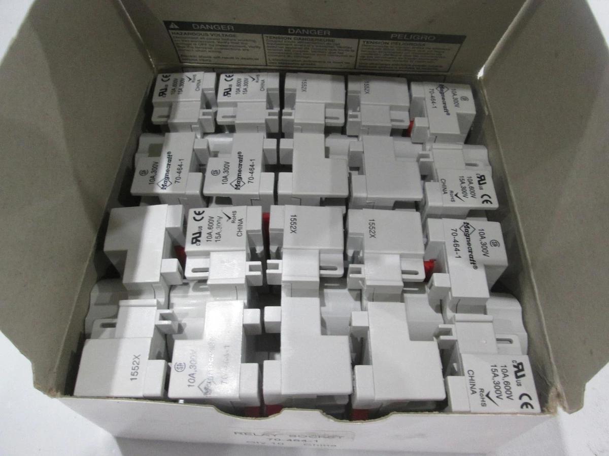 Magnecraft, 70-464-1, Relay Socket, New, Lot of 10