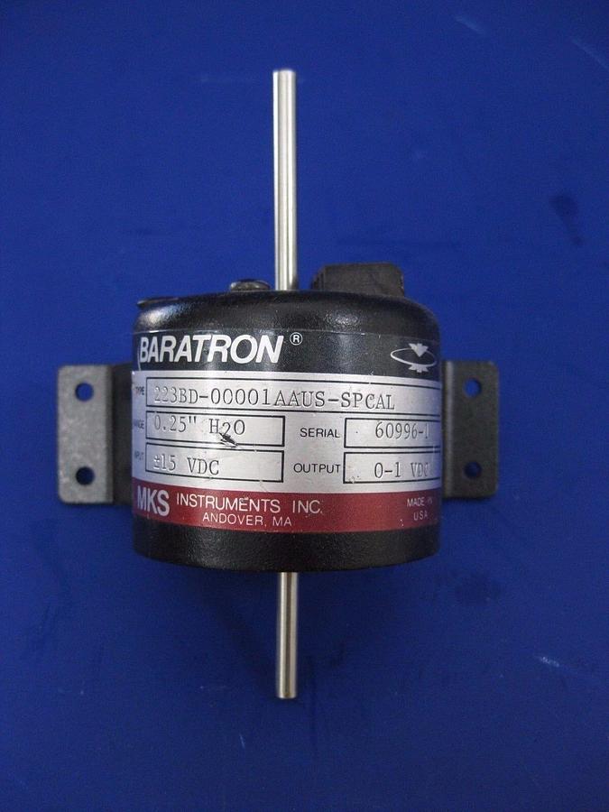 Used MKS Baratron 223BD-00001AAUS-SPCAL Pressure Transducer, Used