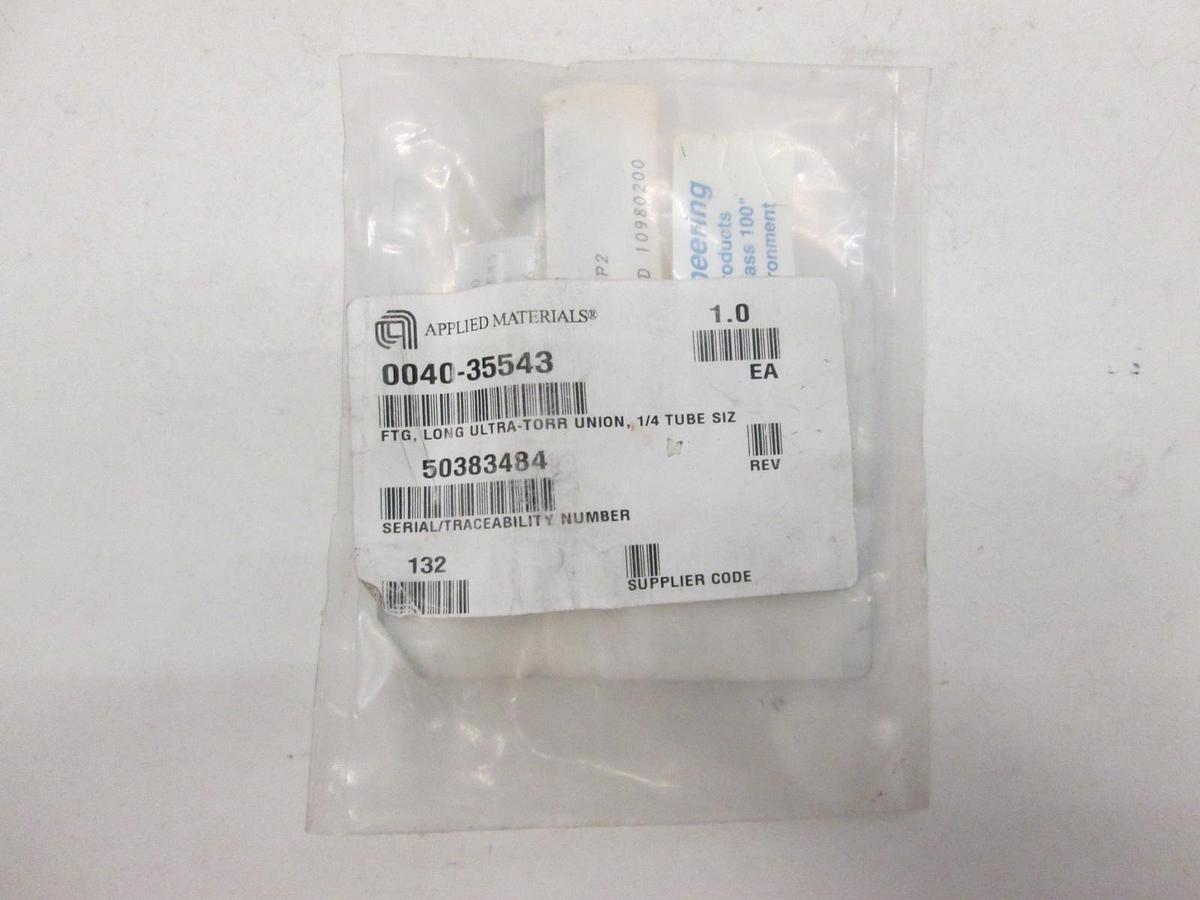 Used AMAT, FTG, Long Ultra-Torr Union, 1/4 Tube Size, 0040-35543, New