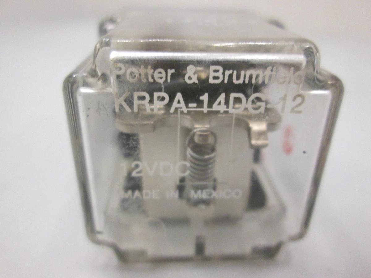 Used Potter & Brumfield, KRPA-14DG-12, 12VDC Relay, Used