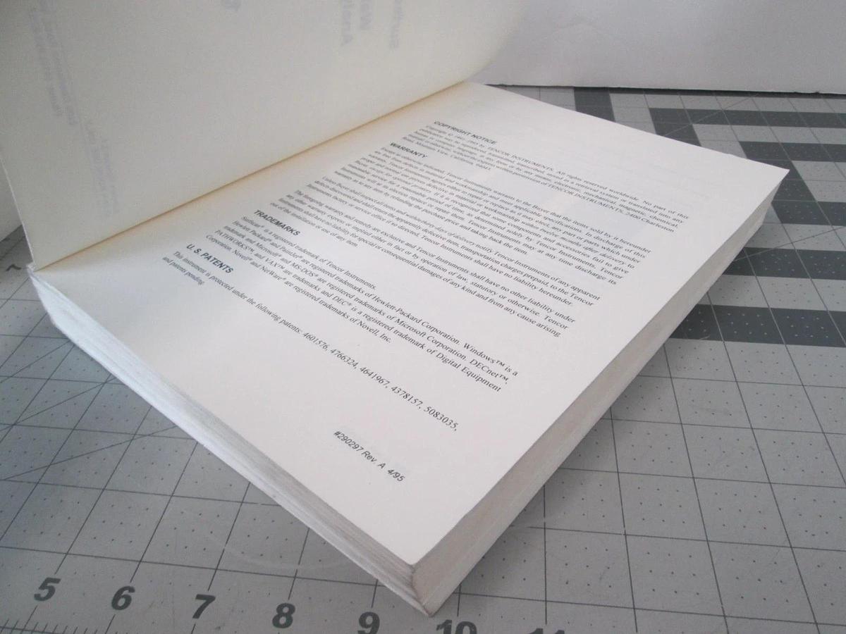Used Tencor, Surfscan 6100/6200, Wafer Surface Analysis System Manual, Version 3,Used