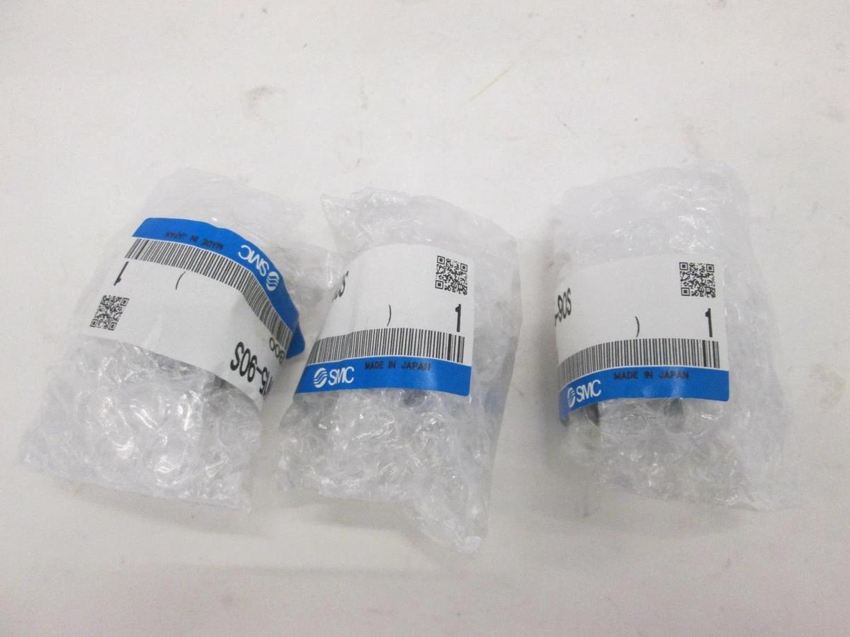 SMC, CRB1BW15-90S, Miniature Pneumatic Rotary Actuator, New, Lot of 3