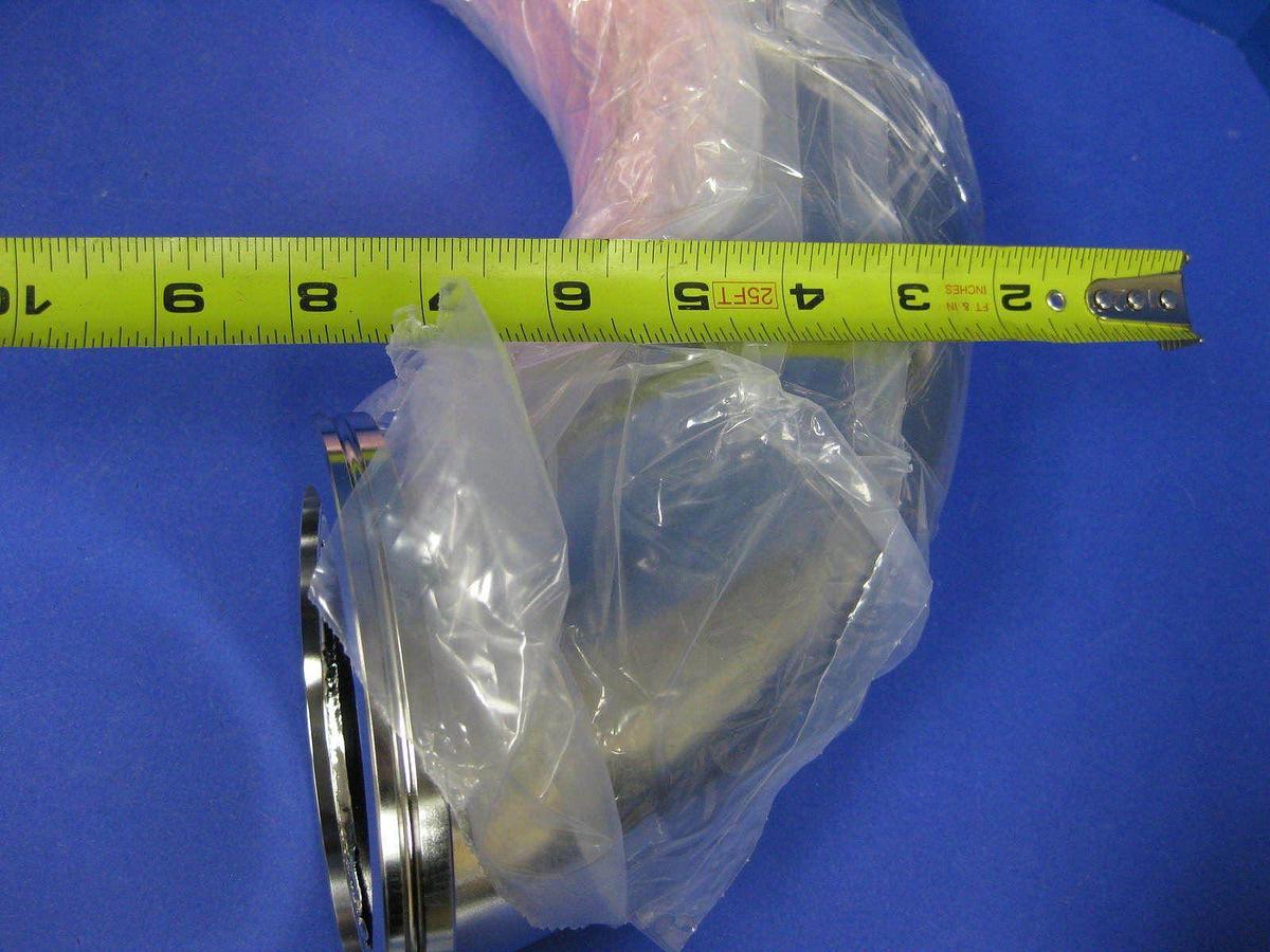 Used Stainless Steel Vacuum Pipe 180° Elbow "J" Shape, ISO-100 , 22"L, New