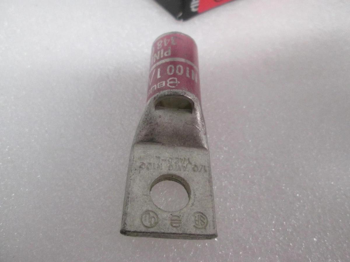 FCI, YA25LBOX, HyLug, 1/0 CU 1- Hole Short 5/16, New, Lot of 14