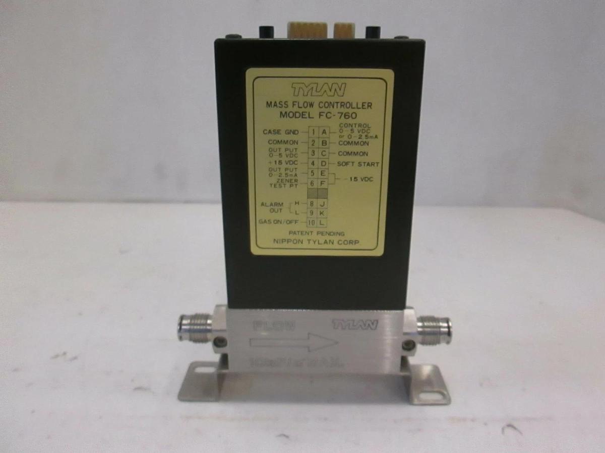 Used Tylan FC-760A, Mass Flow Controller MFC, HCL, 3 SLM, Used
