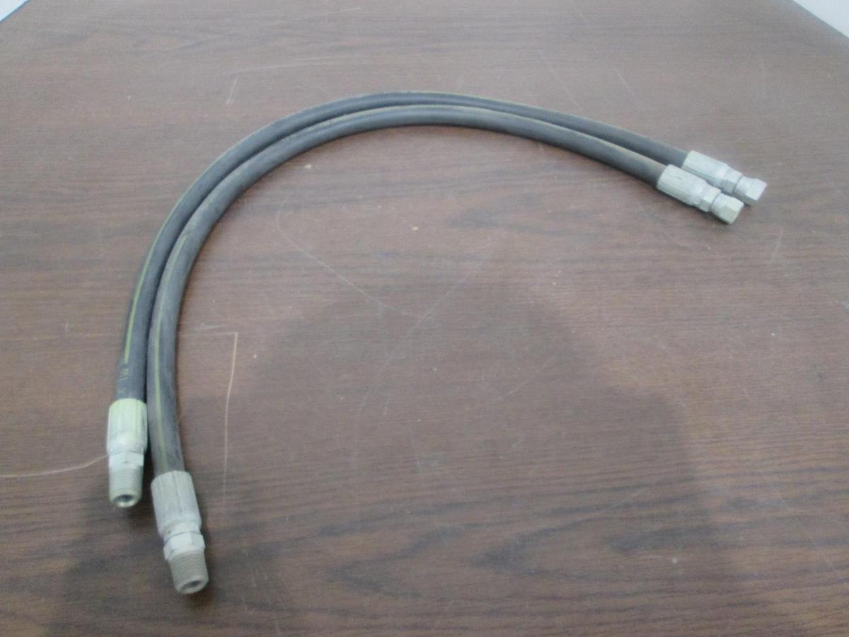 Used Parker, No-Skive 421-4, Hydraulic Hose, Used, Lot of 2