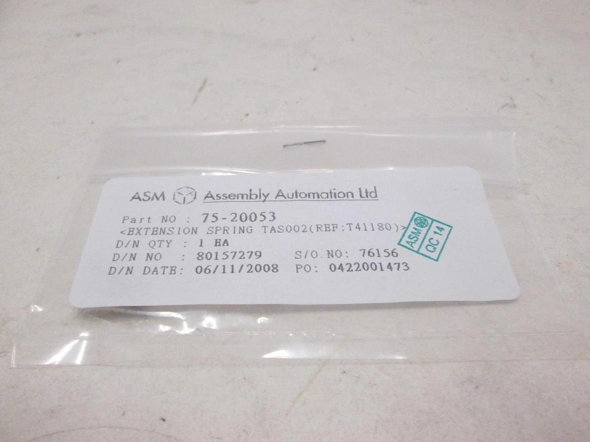 ASM, Extension Spring TAS002, 75-20053, New