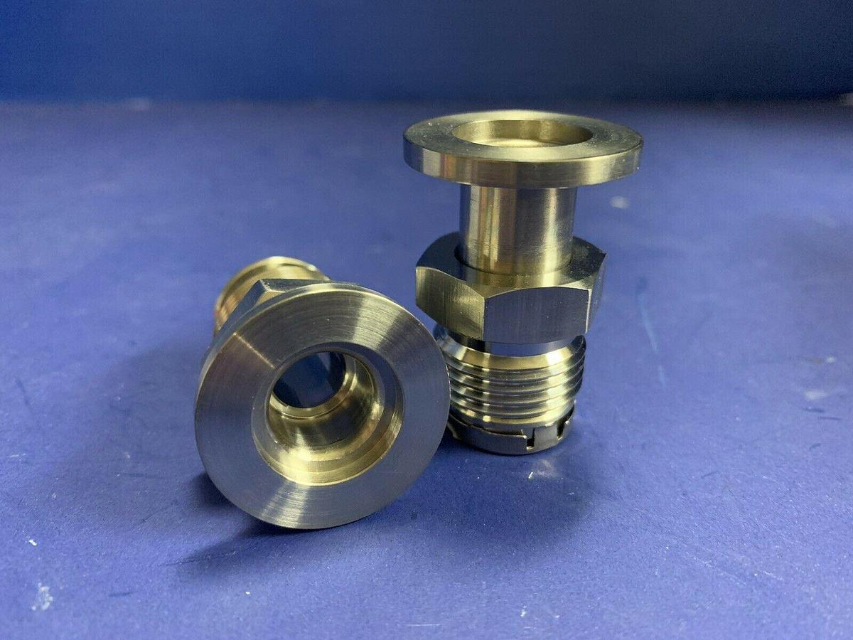 Used Nor-Cal NW-16-1/2-MCR Adapter, NW16 x 1/2" MVCR, Lot of 2