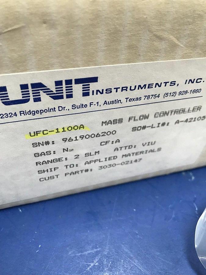 Used Unit UFC-1100A Mass Flow Controller N2, 2 SLM, 15 Pin D-Connector Refurbished
