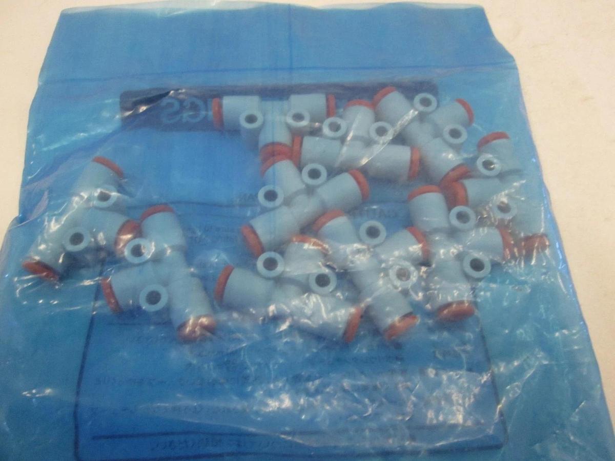SMC, One Touch Miniature Union Tee, KJT01-00, New, Lot of 10
