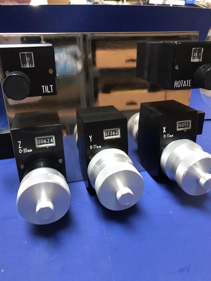 Nanometrics 7200-0588-R 3-Axis Control Mechanism, XYX with Tilt and Rotate, New
