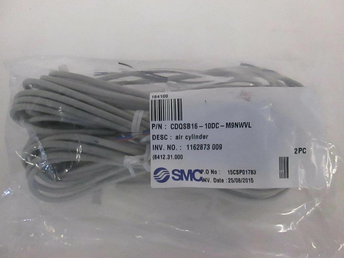 SMC, Air Cylinder Cable, CDQSB16-10DC-M9NWVL, New, Lot of 2