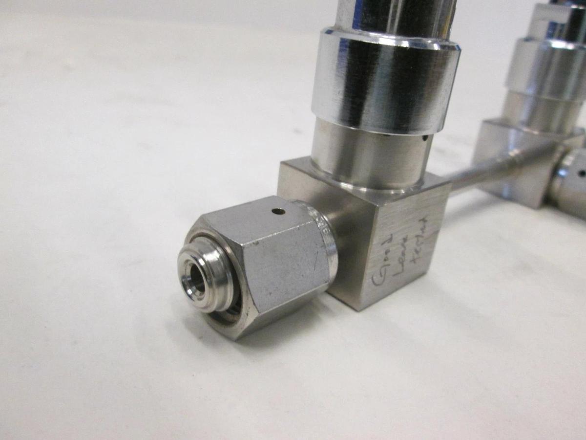 Used Semigas Valve Manifold w/ Two Valves, Used
