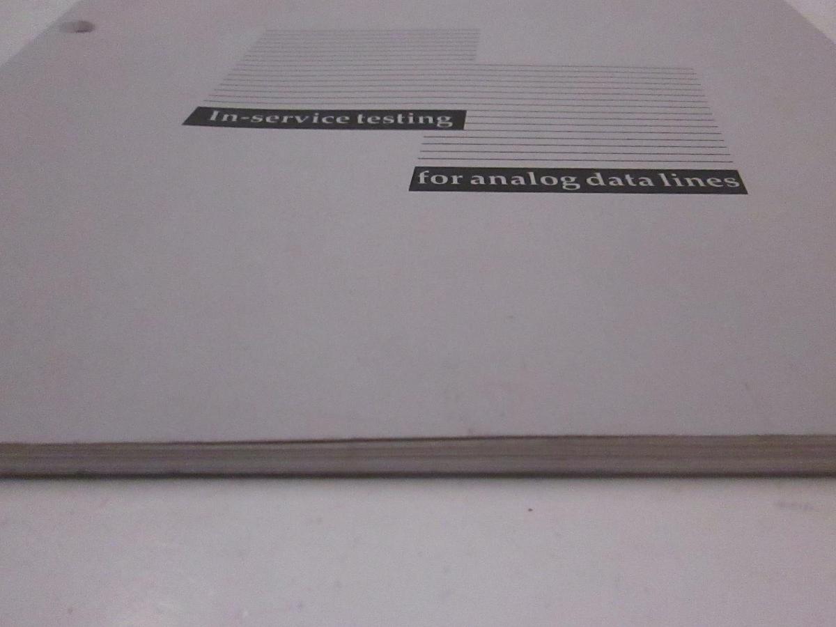 Used HP 4948A In-Service Transmission Impairment Measuring Set Training Manual, Used