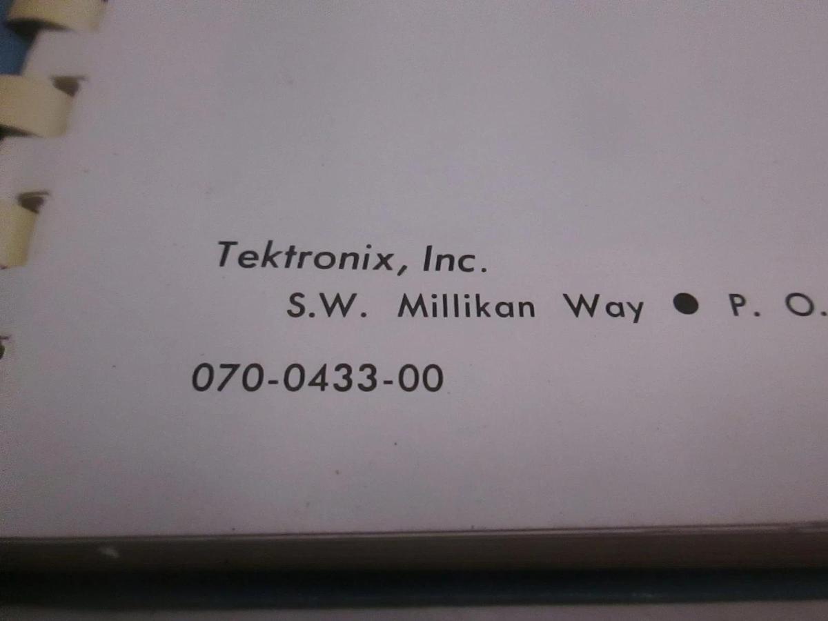Used Tektronix Type R293 Programmable Pulse Generator, Power Instruction Manual, Used
