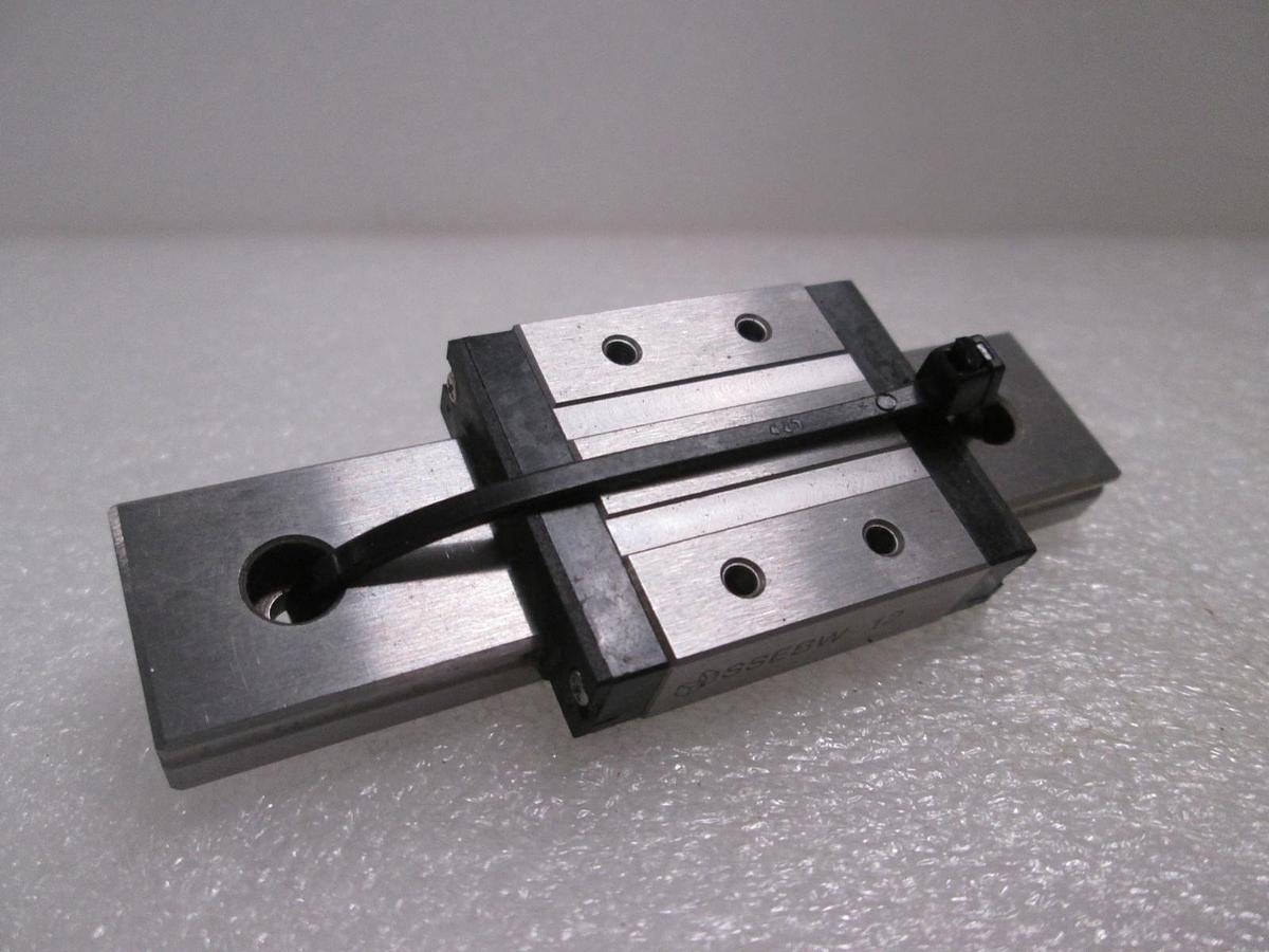 Misumi, SSEBW 12, Linear Bearing Guide Block w/ Guide Rail, New