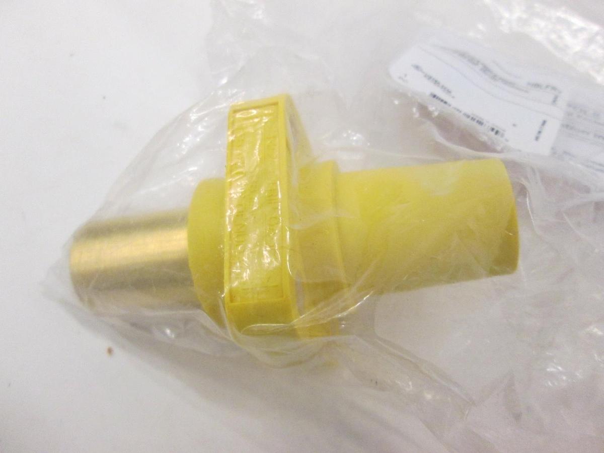 Hubbell, HBLFRY, Single Pole Female Receptacle, Yellow, New, Lot of 2