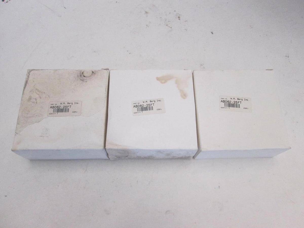 Berg, AB062-25Ft, Unjacketed Cable, New, Lot of 3