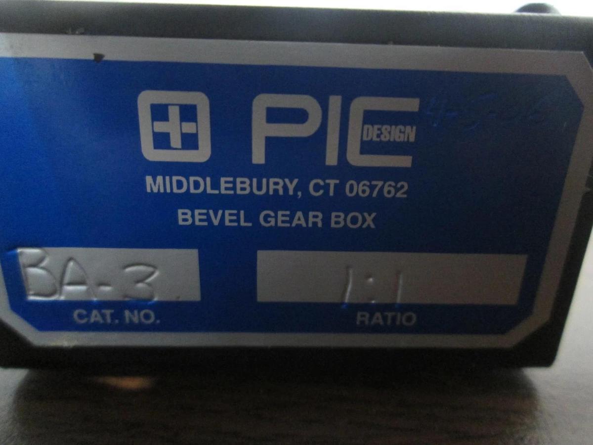 Used PIC Design, BA-3, Bevel Gear Box, 1:1 Ratio, Used