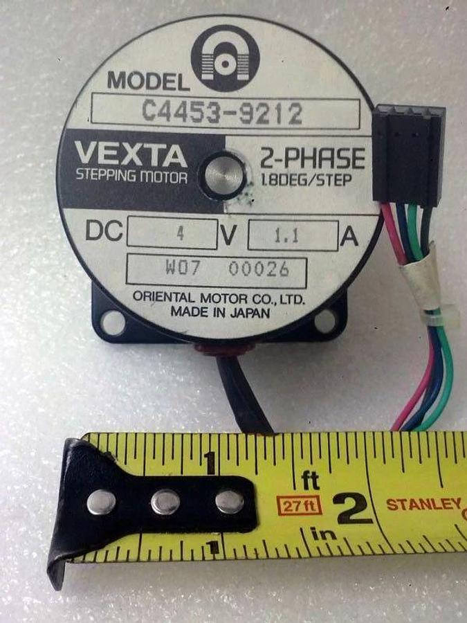 Vexta Oriental Motor C4453-9212 Stepping Motor 4VDC Nanometrics 72001528, New