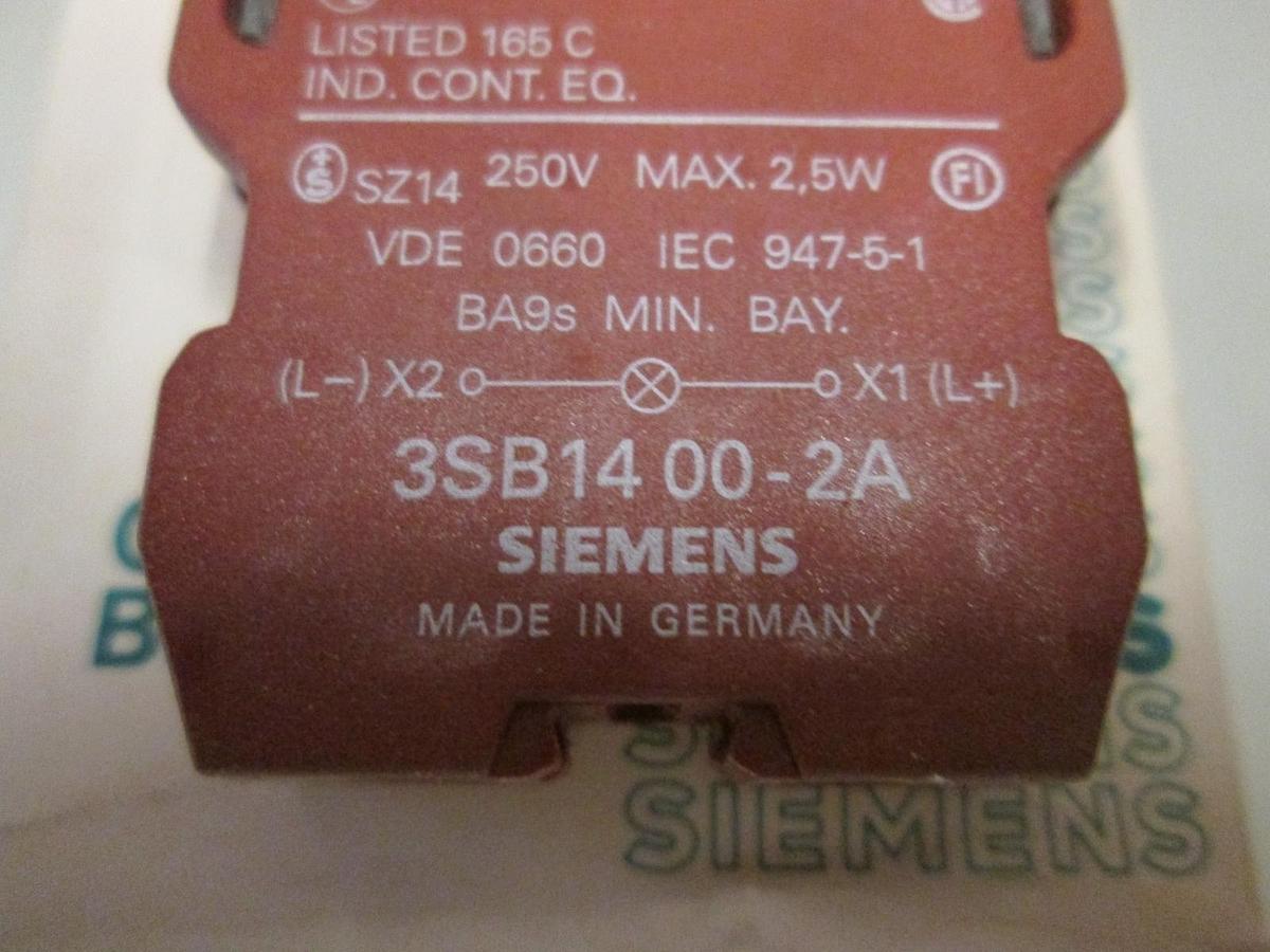 Seimens 3SB1400-2H Pilot Light Module, New