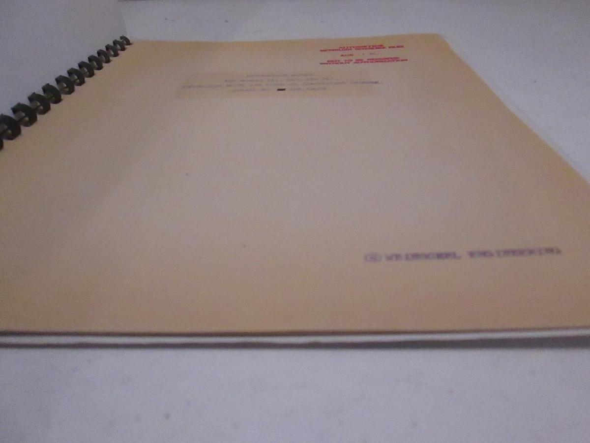 Used Weinschel Models 811,813,815 Thermistor Mount Instruction Manual, Used
