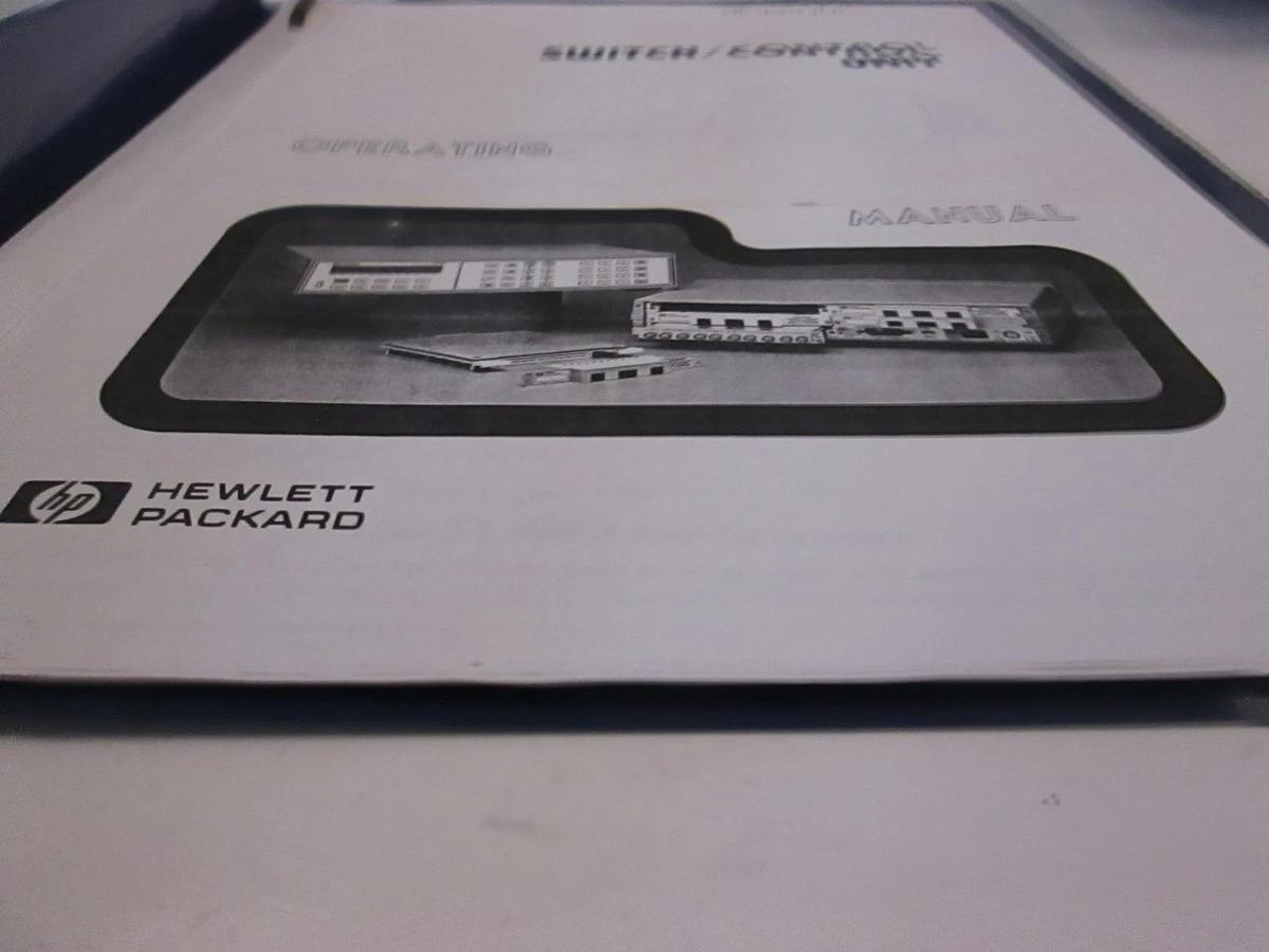 Used HP 44471A Switch/Control Unit Operating Manual, Used