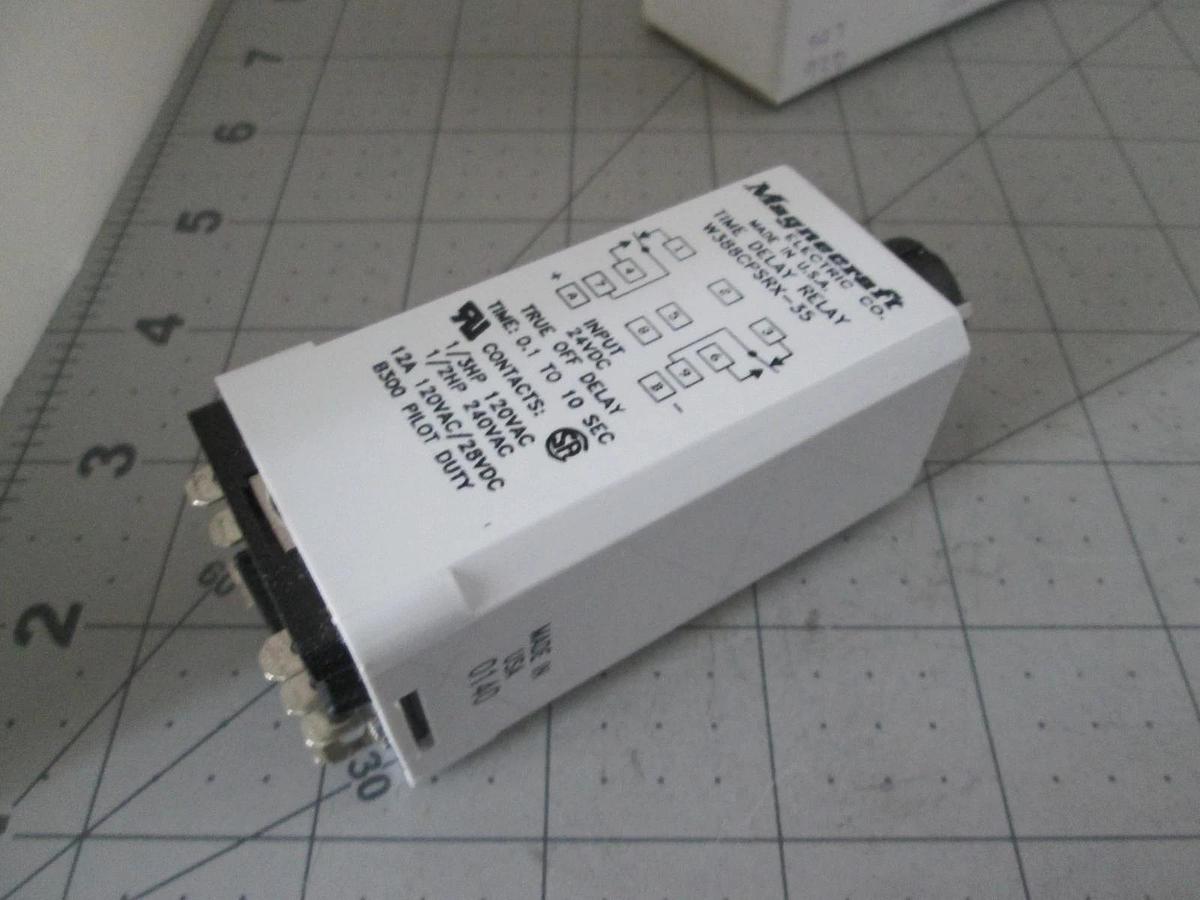 Magnecraft, W388CPSRX-35, Time Delay Relay, Input 24VDC, 0.1-10 Sec, New